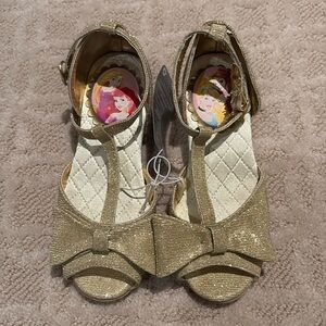 Vintage gold sparkly Disney heels